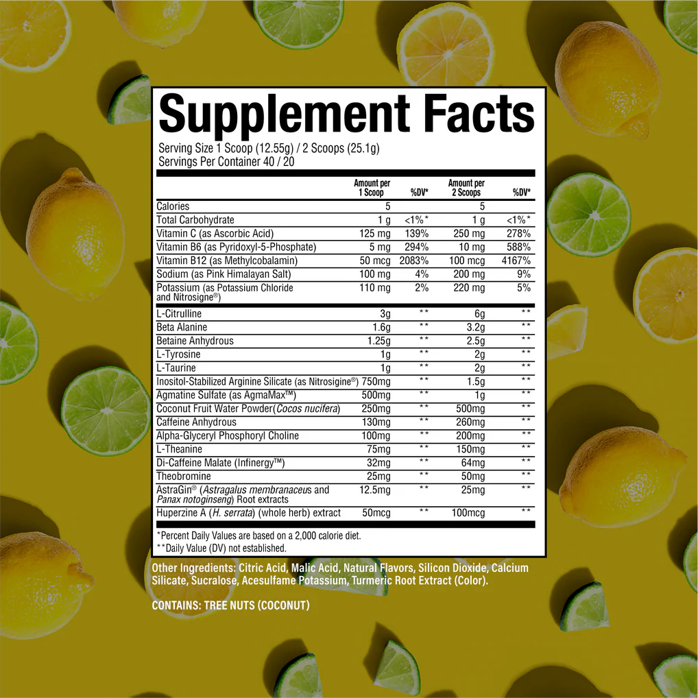 Thavage Pre-Workout 40 serv Lemon Lime
