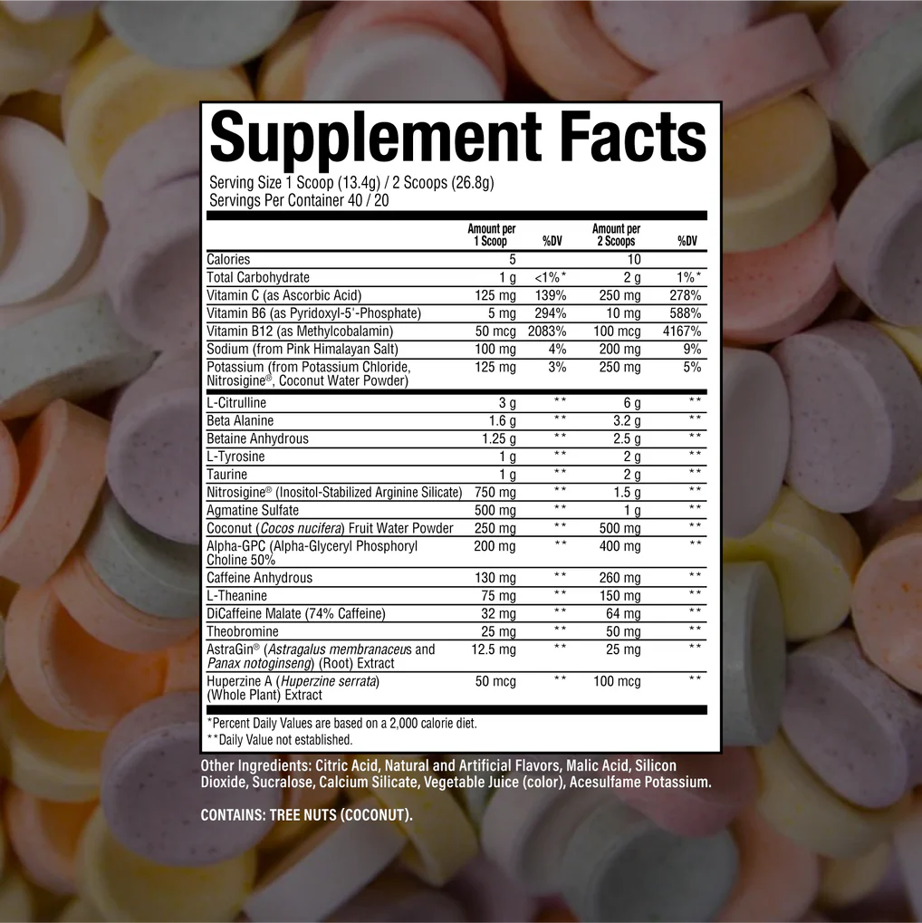 Thavage Pre-Workout 40 serv Rocket Candy